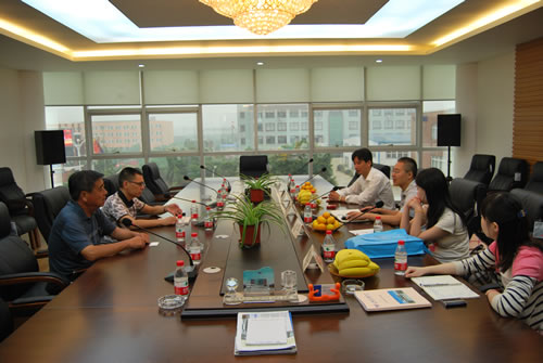 嘉定區環保局領導來我公司檢查驗收“綠色企業”創建